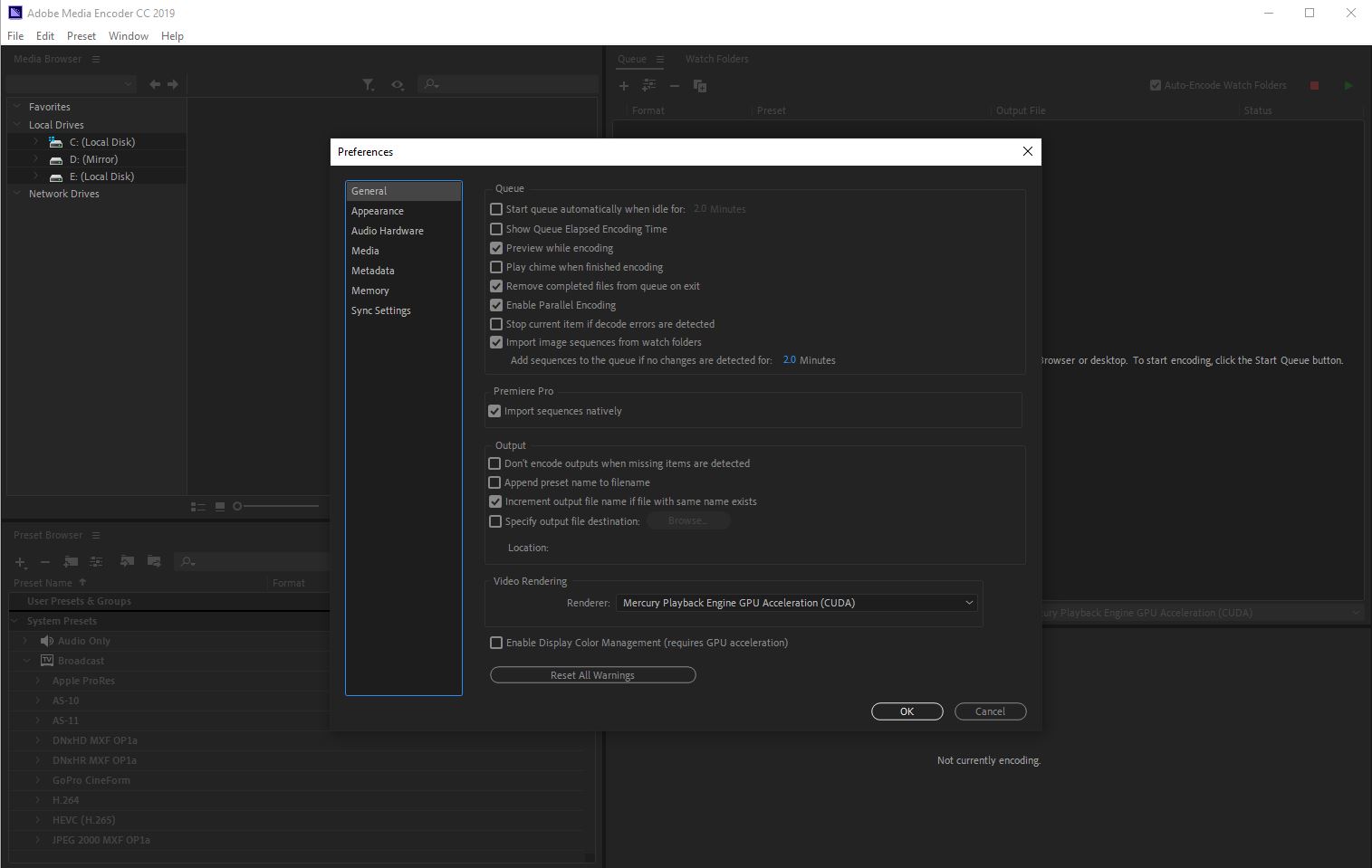 Solved Hardware encoding unavailable Premiere Pro CC 2019 Adobe